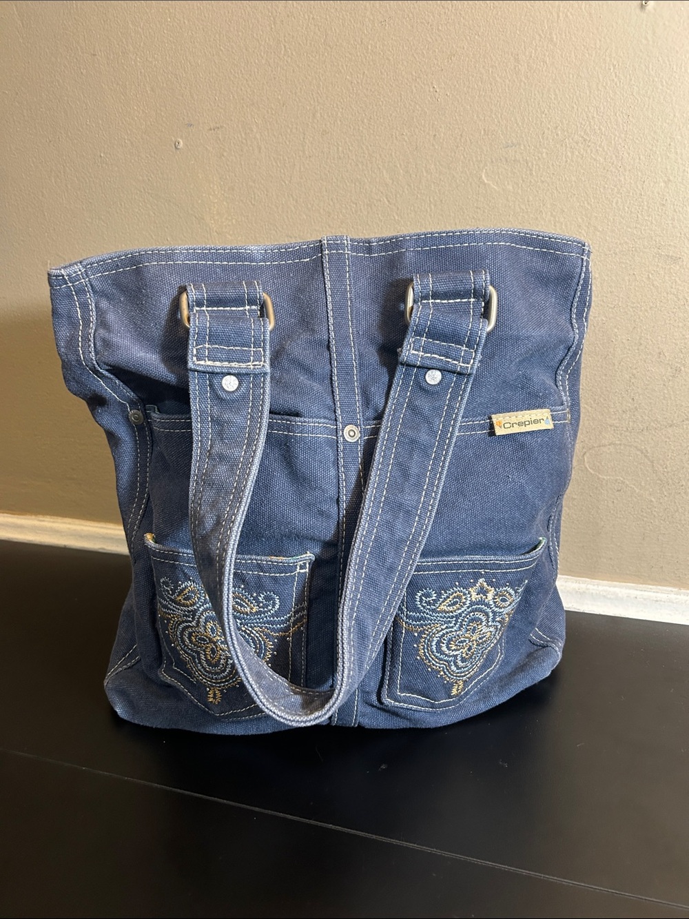 Crepier Denim Tote Bag
